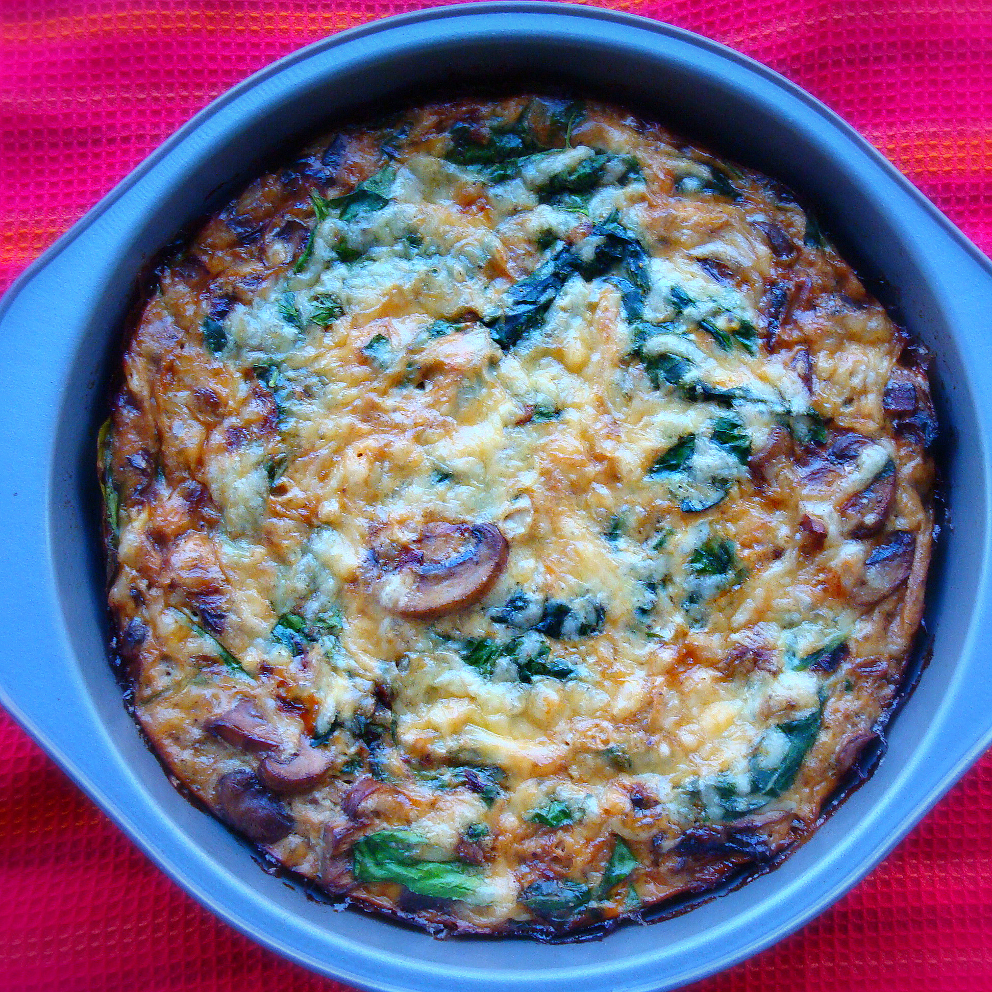 Mushroom and Spinach Frittata with Smoked Gouda Alida's Kitchen