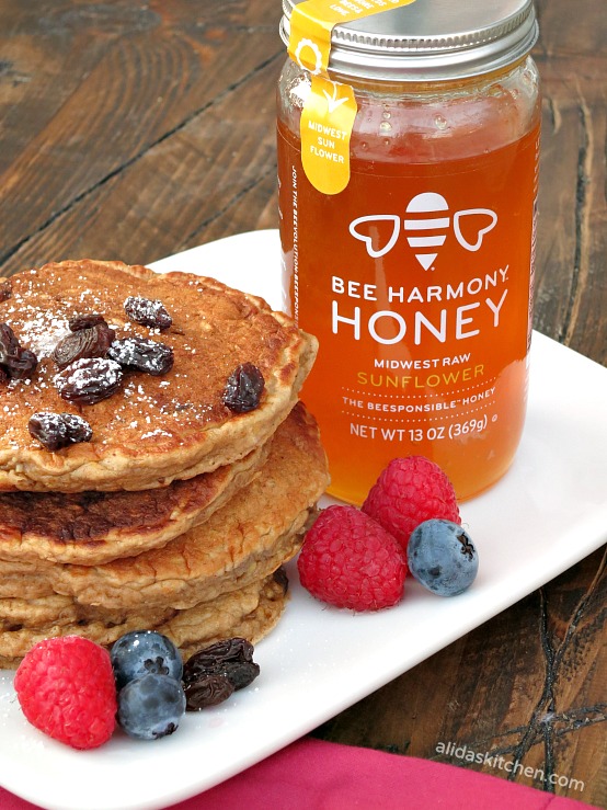 Honey Oatmeal Raisin Pancakes | My Site